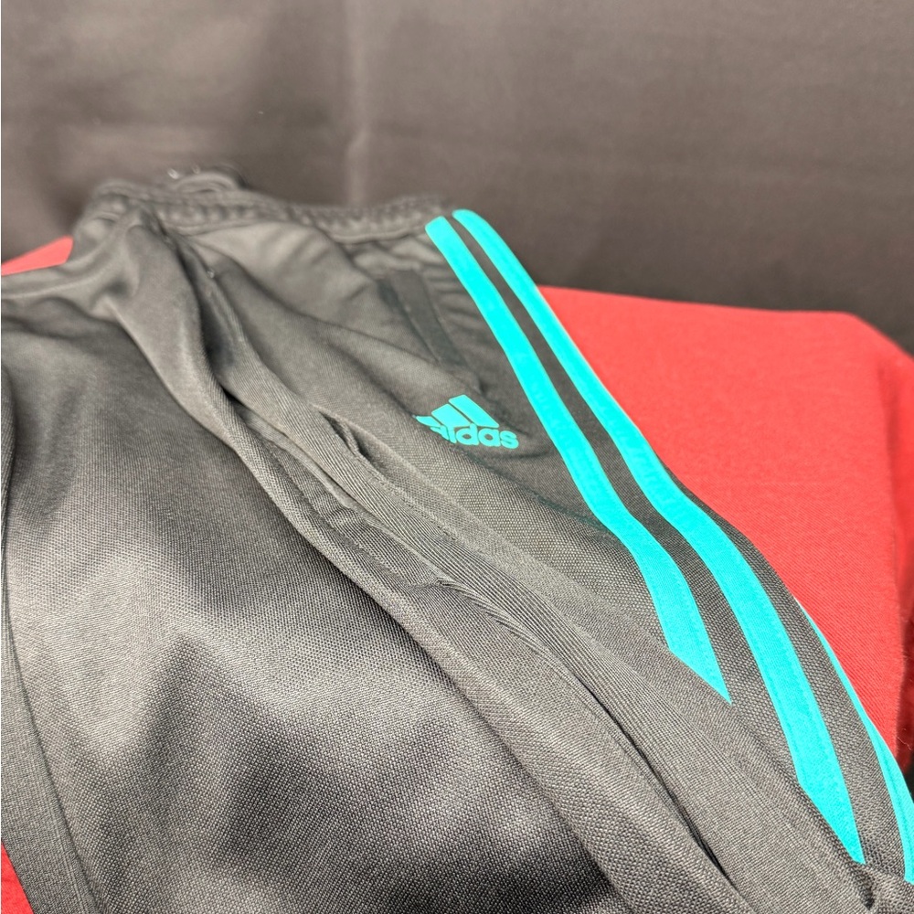 Adidas Black and Red Track Pants